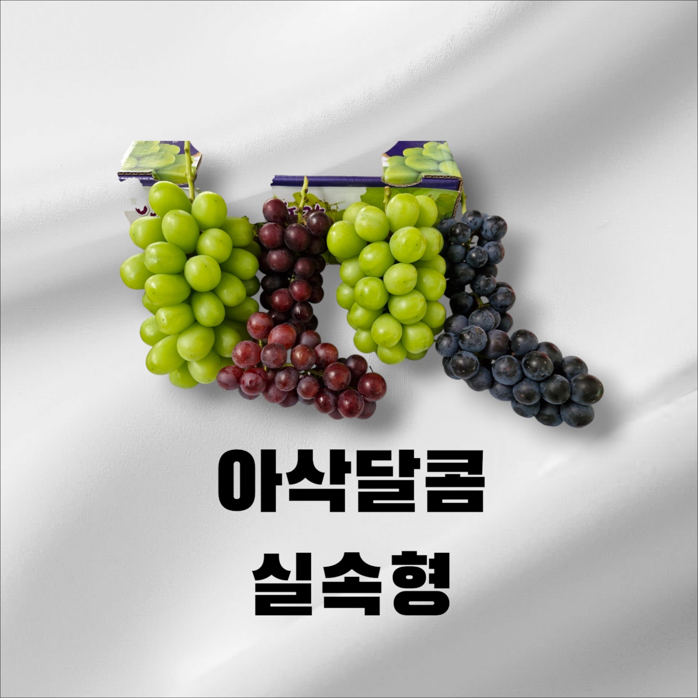 실속형 3색포도 세트 - 샤인머스캣, 홍주 씨들리스, 충랑 (지리산 남원 청정지역) 2kg