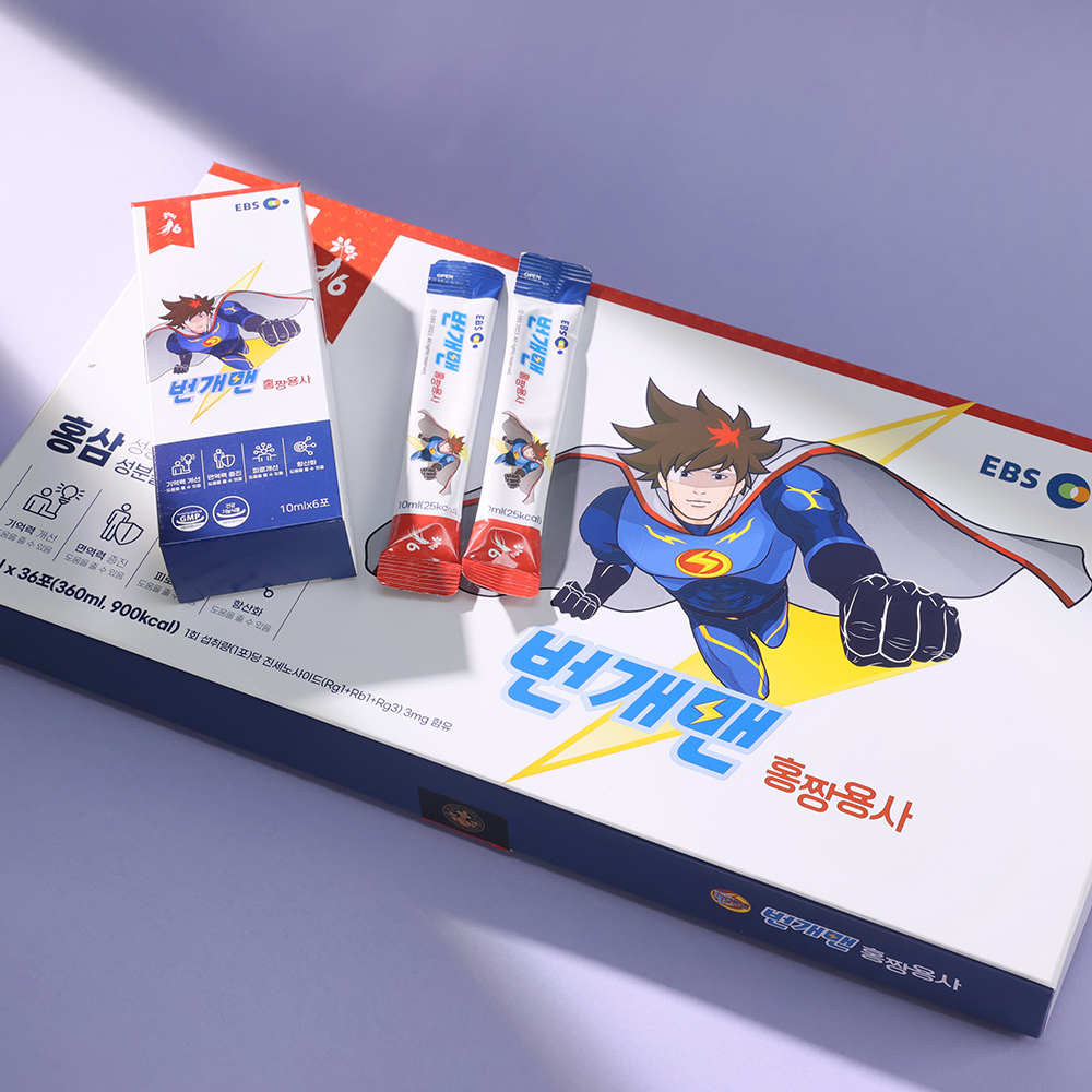 강개상인 번개맨 홍짱용사(10ml×36포) 맑음용사증정